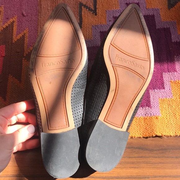 Black faux-leather slides! - Picture 4 of 5